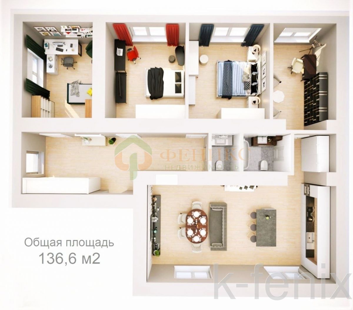 квартира 136 метров